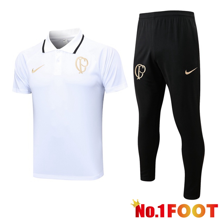 Corinthians Football Polo + Pants White 2023/2024