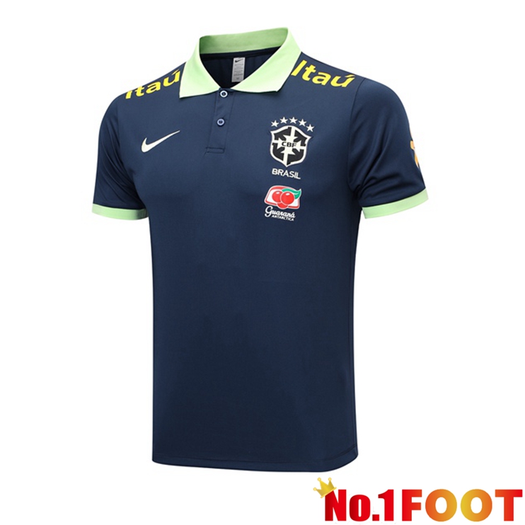 Brazil Football Polo Royal Blue 2023/2024 - Click Image to Close