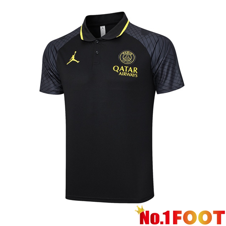 Paris PSG Football Polo Black 2023/2024 - Click Image to Close