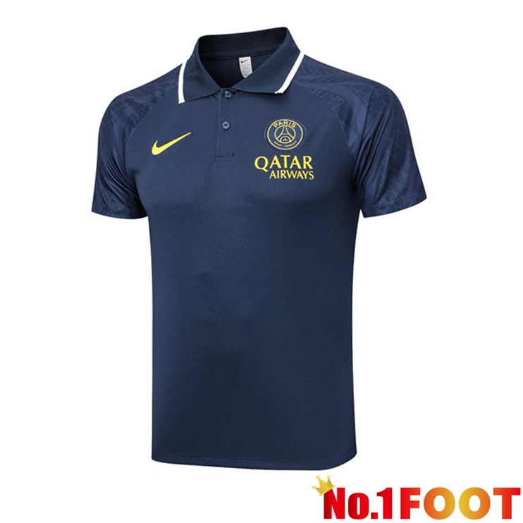 Paris PSG Football Polo Royal Blue 2023/2024