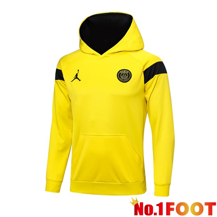 Paris PSG Training Sweatshirt Hoodie Yellow 2023/2024