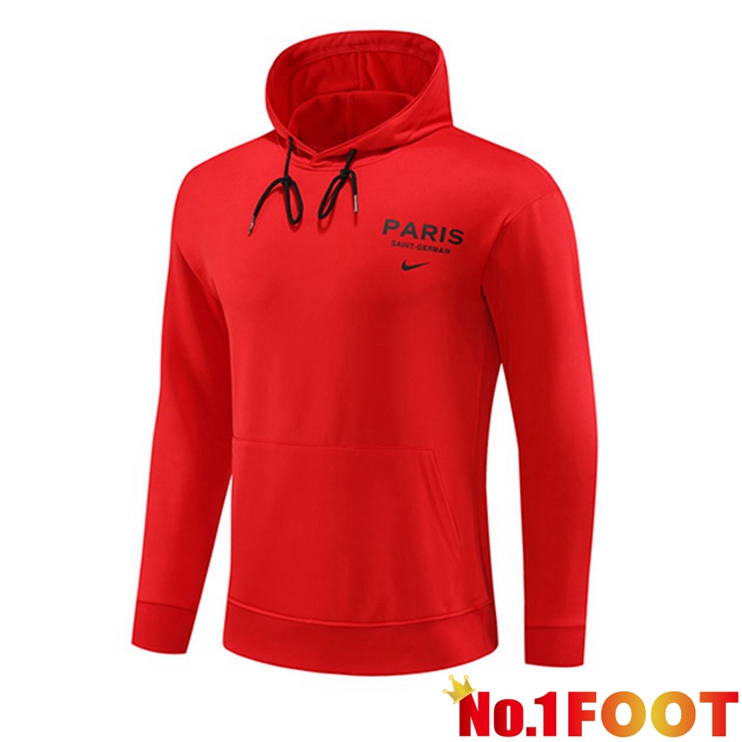 Paris PSG Training Sweatshirt Hoodie Red 2023/2024