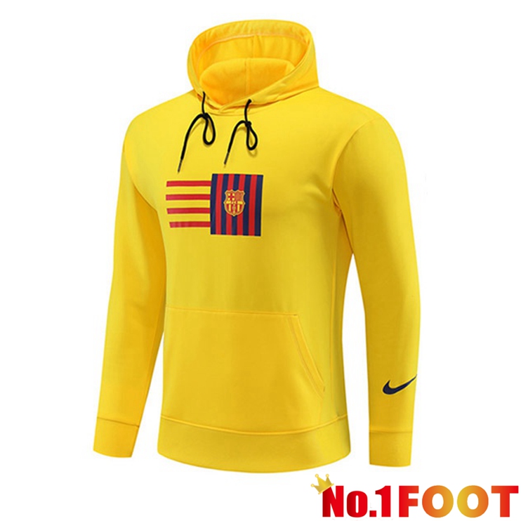 FC Barcelona Training Sweatshirt Hoodie Yellow 2023/2024