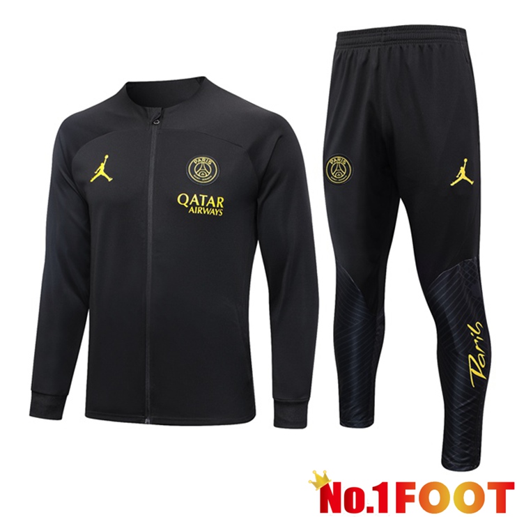 Paris PSG Training Jacket Suit Black 2023/2024