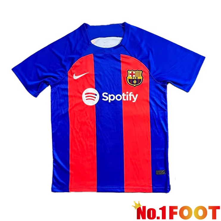 FC Barcelona Football Jersey Home Red Blue Leaked Version 2023/2024