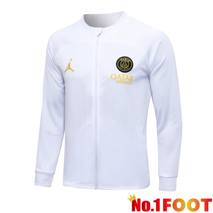 Paris PSG Training Jacket White 2023/2024