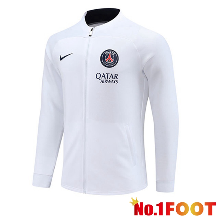 Paris PSG Training Jacket White 2023/2024