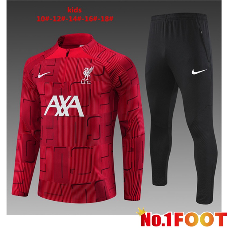 FC Liverpool Kids Training Tracksuit Suit Red 2023/2024