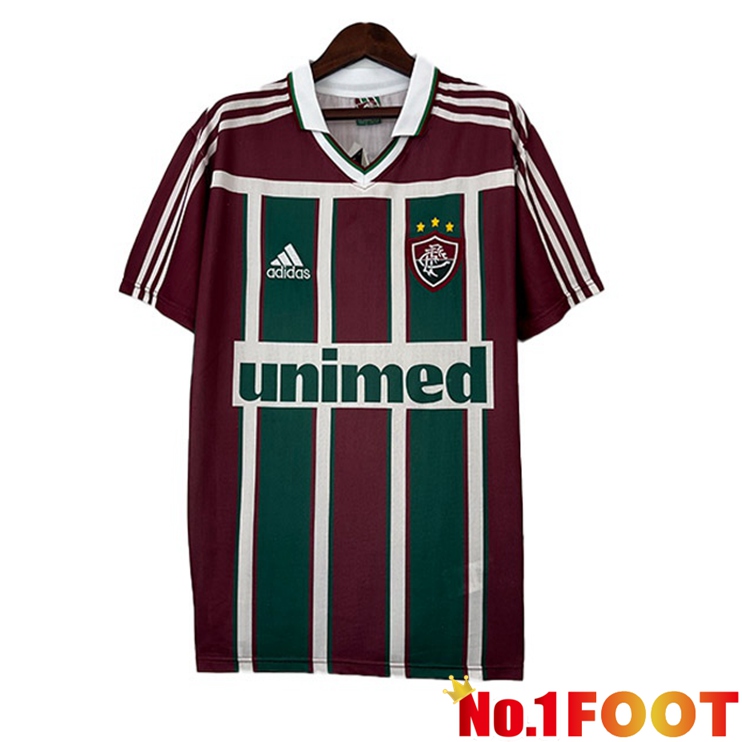 Fluminense Retro Football Jersey Home Red Green 2003