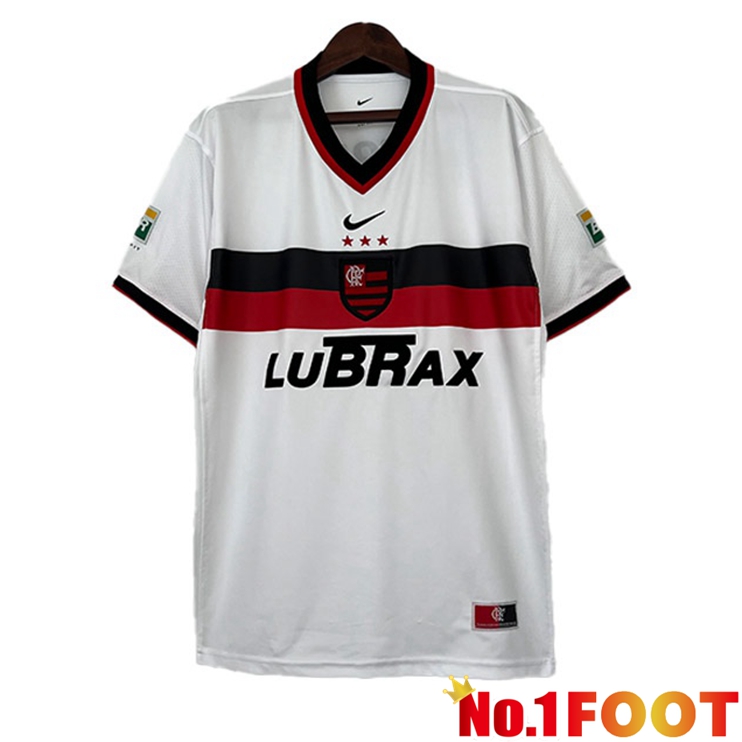 Flamengo Retro Football Jersey Away White 2001