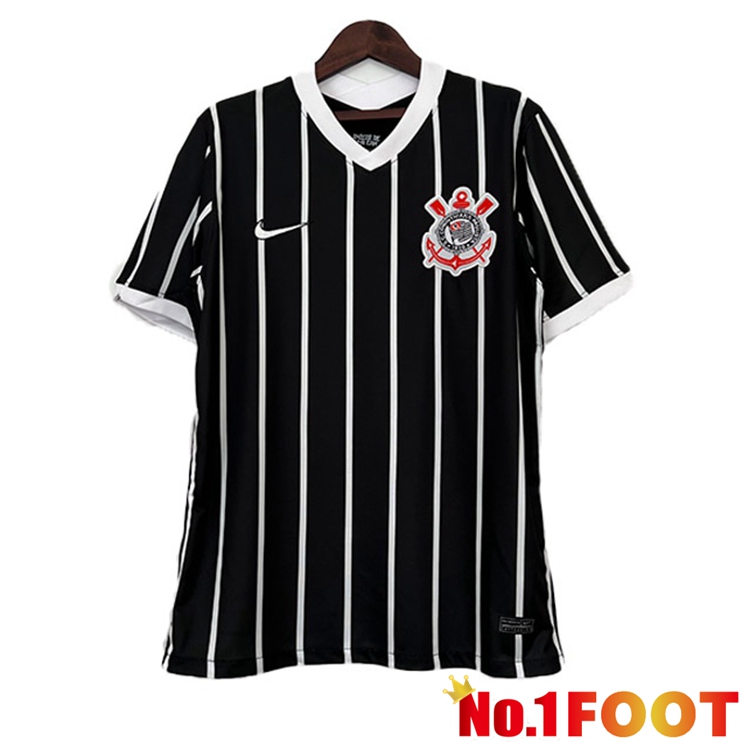 Corinthians Retro Football Jersey Away Black 2020-2021