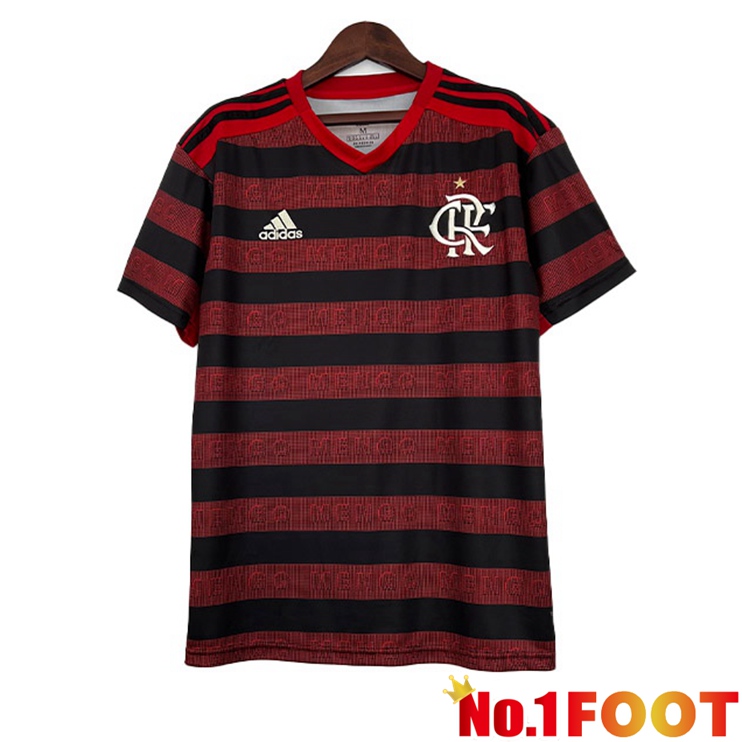 Flamengo Retro Football Jersey Home Red Black 2019-2020