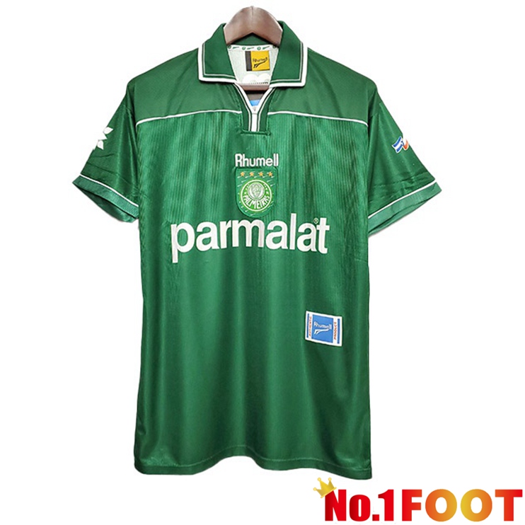 Palmeiras Retro Football Jersey 100th Anniversary Black Green