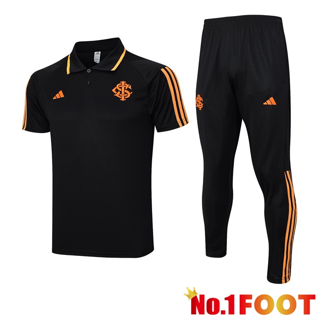 SC Internacional Football Polo + Pants Black 2023/2024