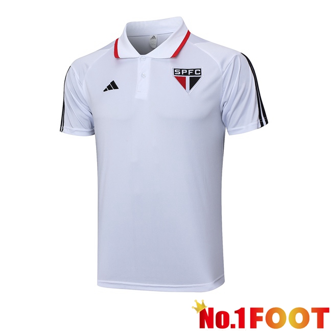 Sao Paulo FC Football Polo White 2023/2024