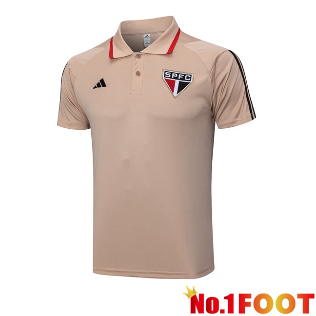 Sao Paulo FC Football Polo Brown 2023/2024