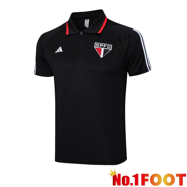 Sao Paulo FC Football Polo Black 2023/2024