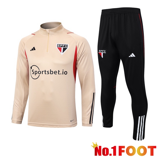 Sao Paulo FC Training Tracksuit Suit Brown 2023/2024