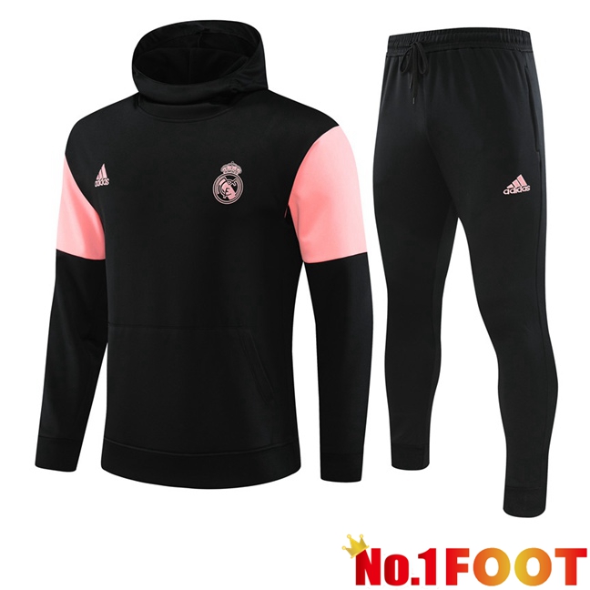 Real Madrid Training Tracksuit Hoodie Black 2023/2024