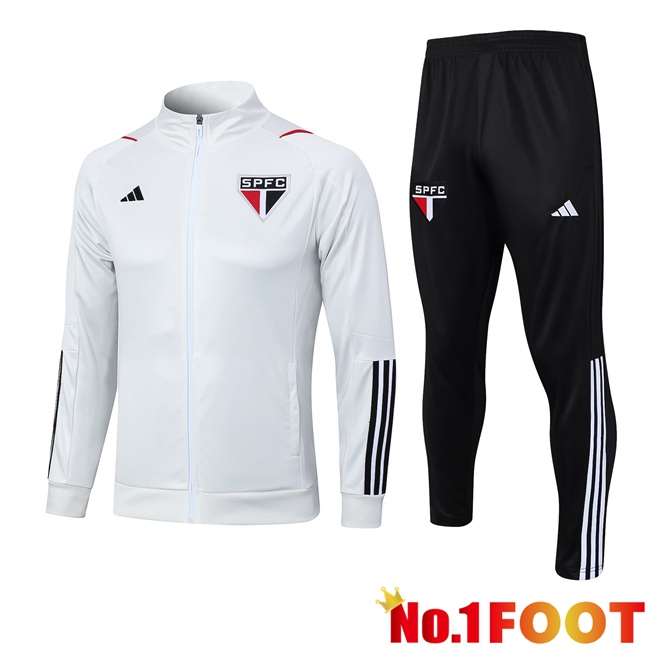 Sao Paulo FC Training Jacket Suit White 2023/2024