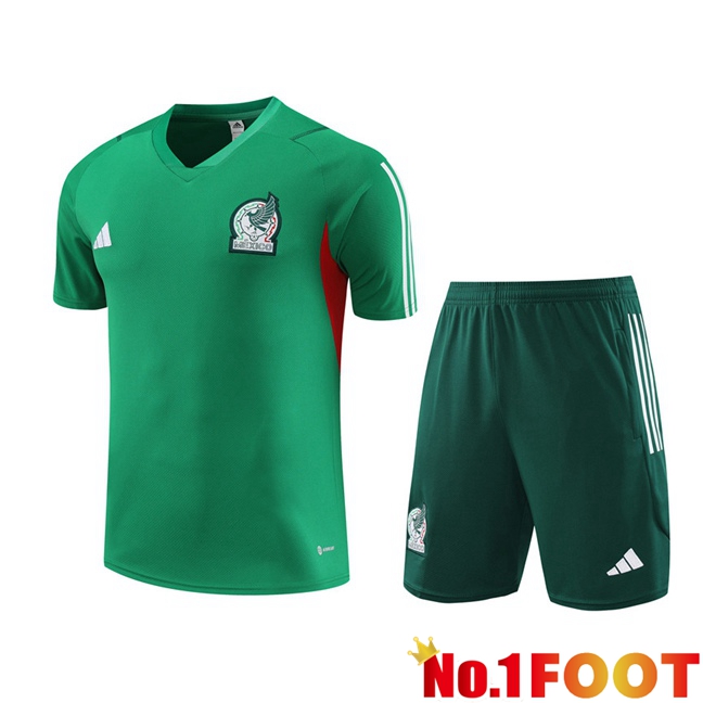 Mexico Training T Shirt + Shorts Green 2023/2024