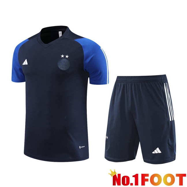 Algeria Training T Shirt + Shorts Royal Blue 2023/2024