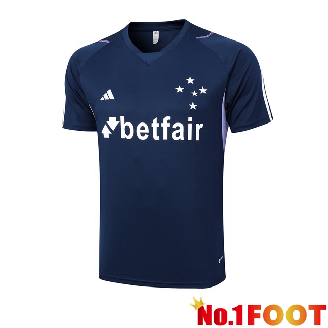 Cruzeiro EC Training T Shirt Royal Blue 2023/2024