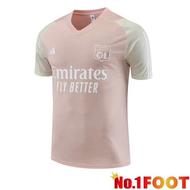 Lyon OL Training T Shirt Pink 2023/2024