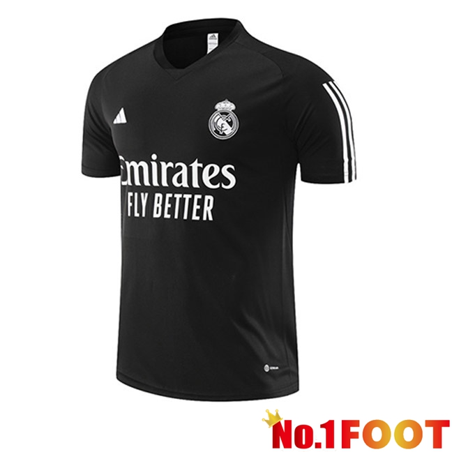 Real Madrid Training T Shirt Black 2023/2024