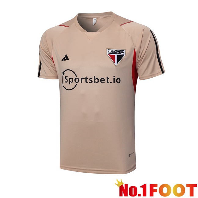 Sao Paulo FC Training T Shirt Brown 2023/2024