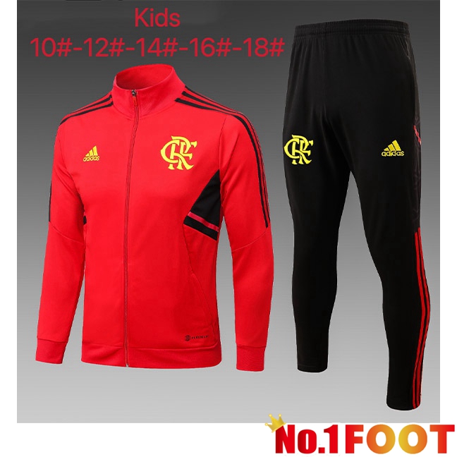 Flamengo Kids Training Jacket Suit Red 2023/2024