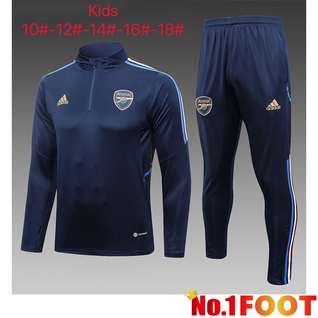 Arsenal Kids Training Tracksuit Suit Royal Blue 2023/2024