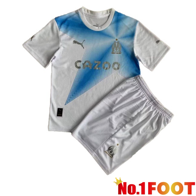 Marseille OM Kids 30th Anniversary Edition White Blue 2022/2023