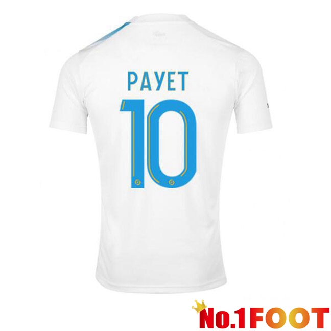 Marseille OM (PAYET 10) Football Jersey 30th Anniversary Edition White Blue 2022/2023