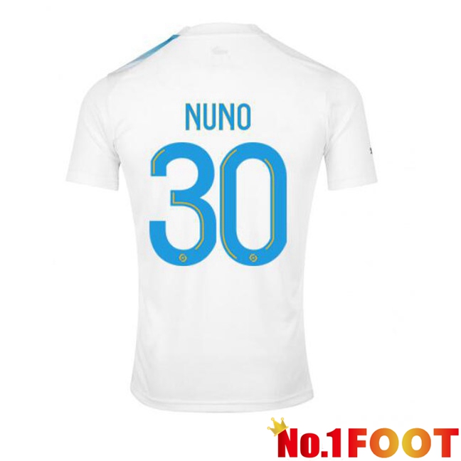 Marseille OM (NUNO 30) Football Jersey 30th Anniversary Edition White Blue 2022/2023