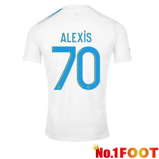 Marseille OM (ALEXIS 70) Football Jersey 30th Anniversary Edition White Blue 2022/2023