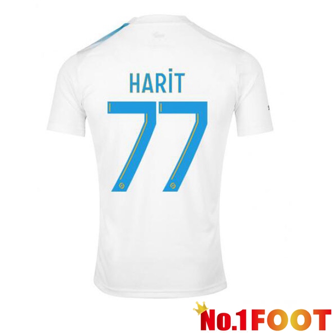 Marseille OM (HARIT 77) Football Jersey 30th Anniversary Edition White Blue 2022/2023