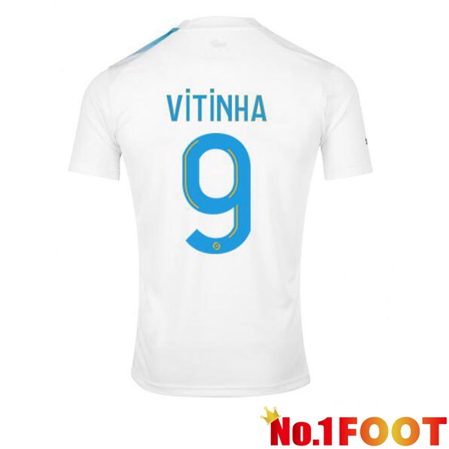 Marseille OM (VITINHA 9) Football Jersey 30th Anniversary Edition White Blue 2022/2023