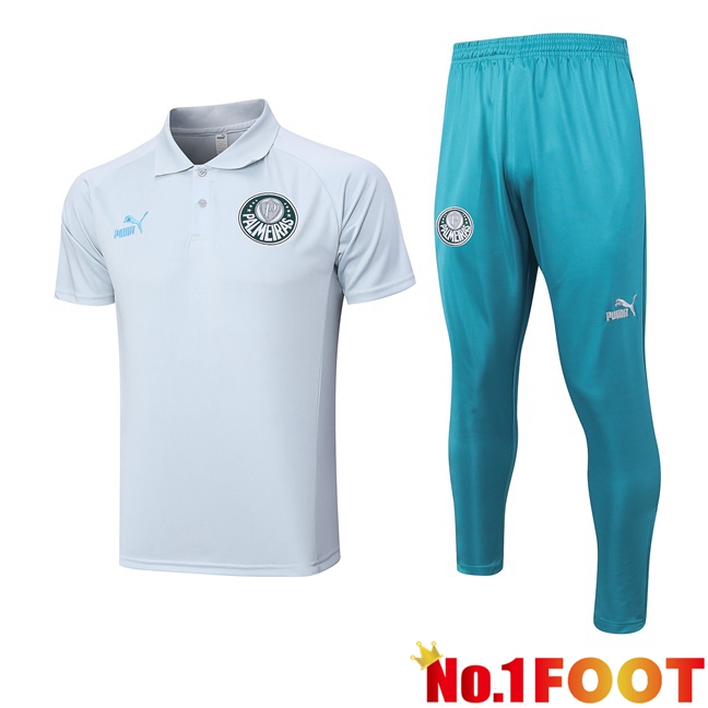 Palmeiras Football Polo + Pants Grey 2023/2024