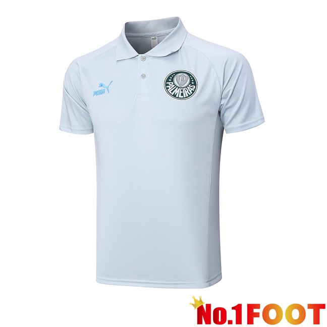 Palmeiras Football Polo Grey 2023/2024 - Click Image to Close