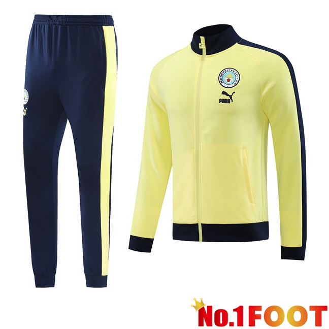 Manchester City Training Jacket Suit Yellow 2023/2024