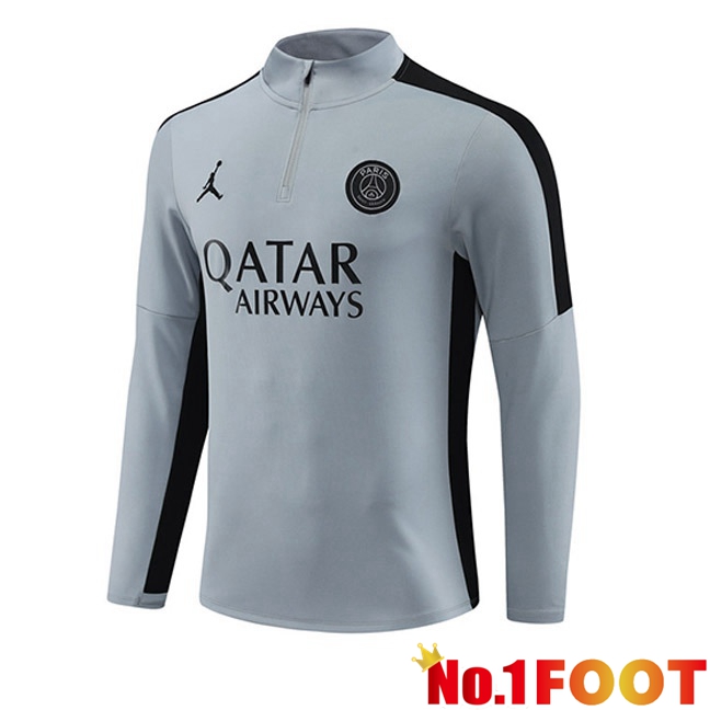 JORDAN Paris PSG Training Sweatshirt Grey 2023/2024