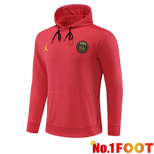 JORDAN Paris PSG Training Sweatshirt Hoodie Red 2023/2024