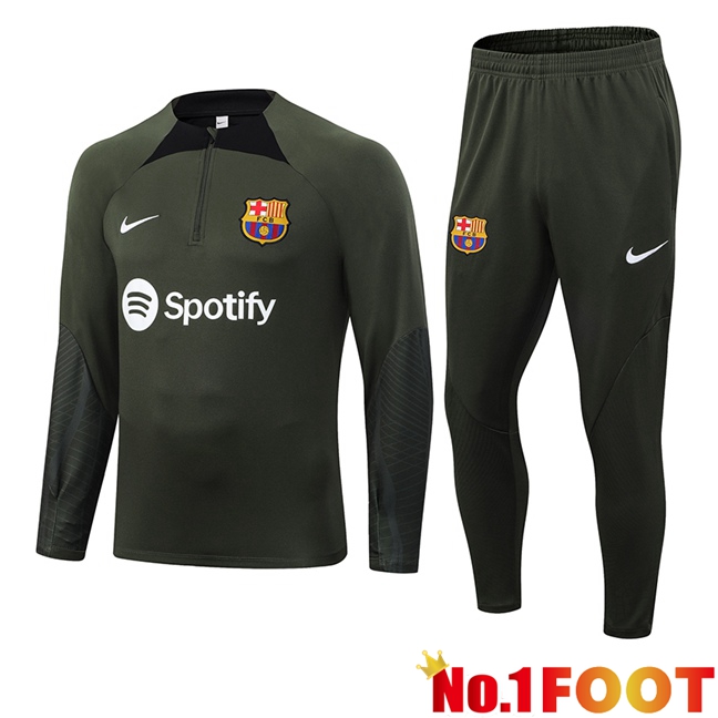 FC Barcelona Training Tracksuit Suit Green 2023/2024