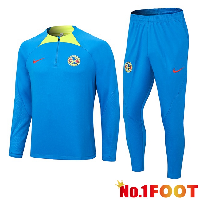 Club America Training Tracksuit Suit Blue 2023/2024