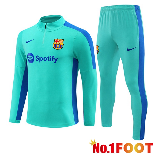 FC Barcelona Training Tracksuit Suit Cyan 2023/2024