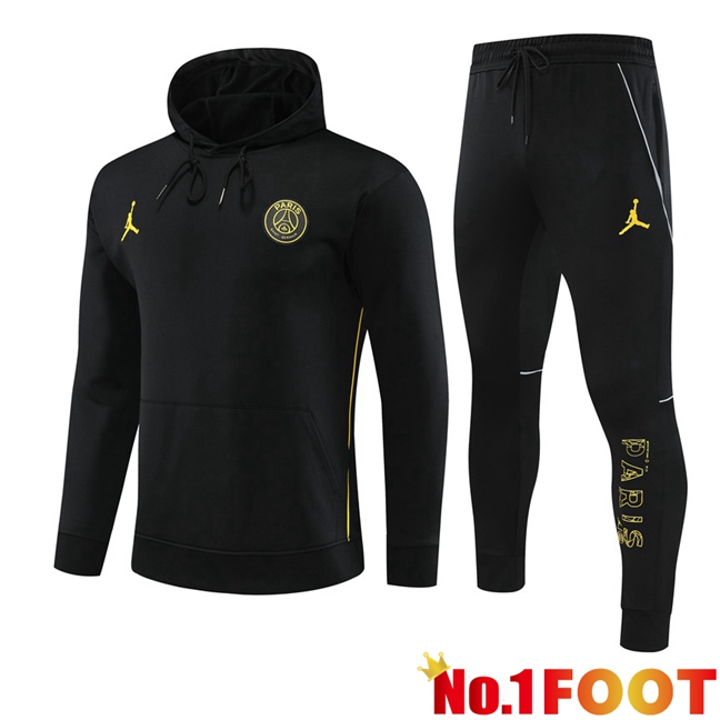 JORDAN Paris PSG Training Tracksuit Hoodie Black 2023/2024