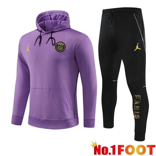 JORDAN Paris PSG Training Tracksuit Hoodie Purple 2023/2024