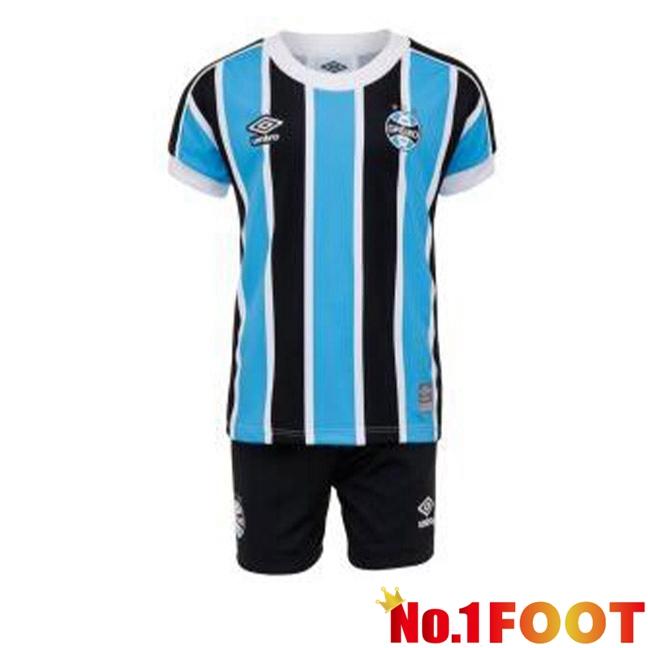 Gremio Kids Football Jersey Home Black Blue 2023/2024