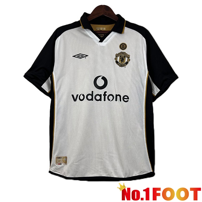 Manchester United Retro Football Jersey 100th Anniversary Edition White